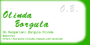 olinda borgula business card